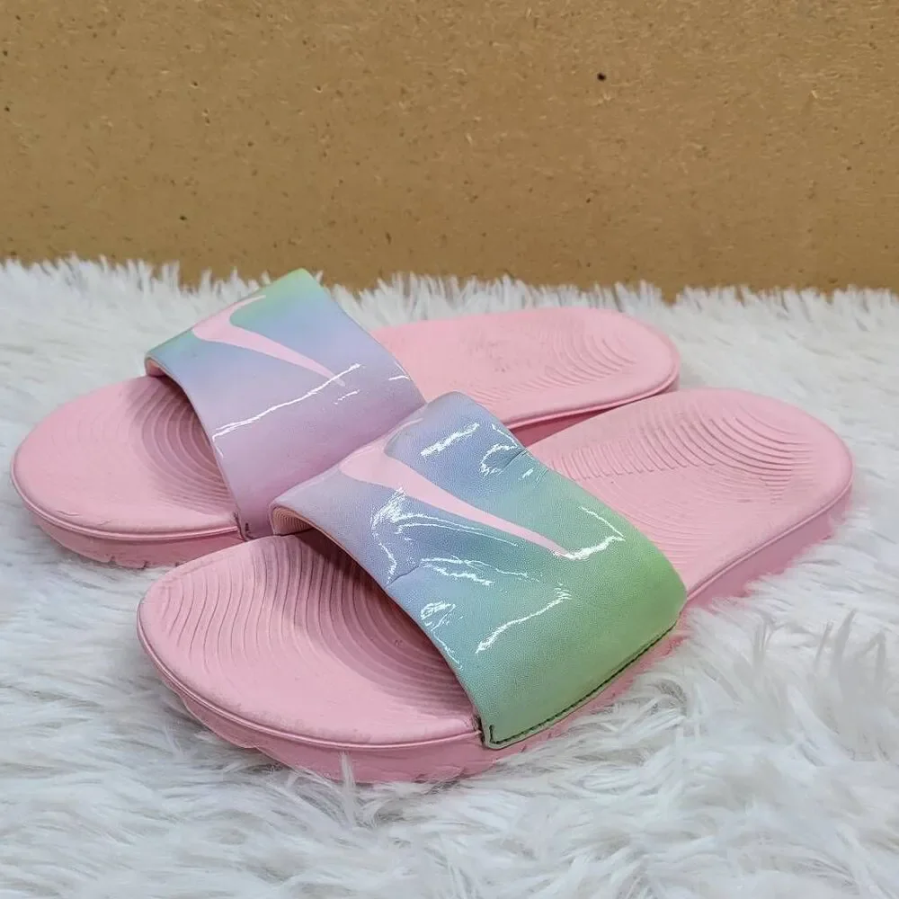 Nike Girls Kawa Tie Dye Slide Sandals- Size 13 - Picture 3 of 9